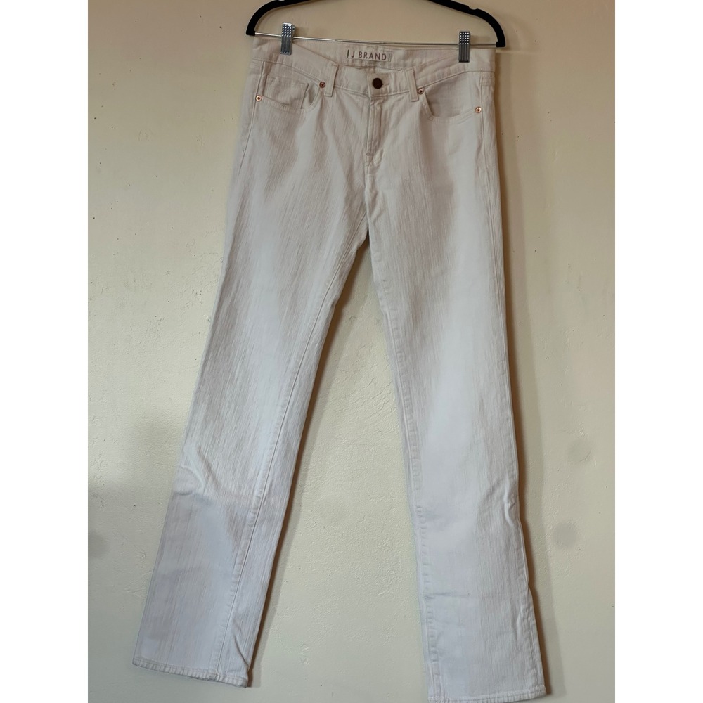 J Brand White Straight Leg Jeans Size 30 Made in USA Denim Pants